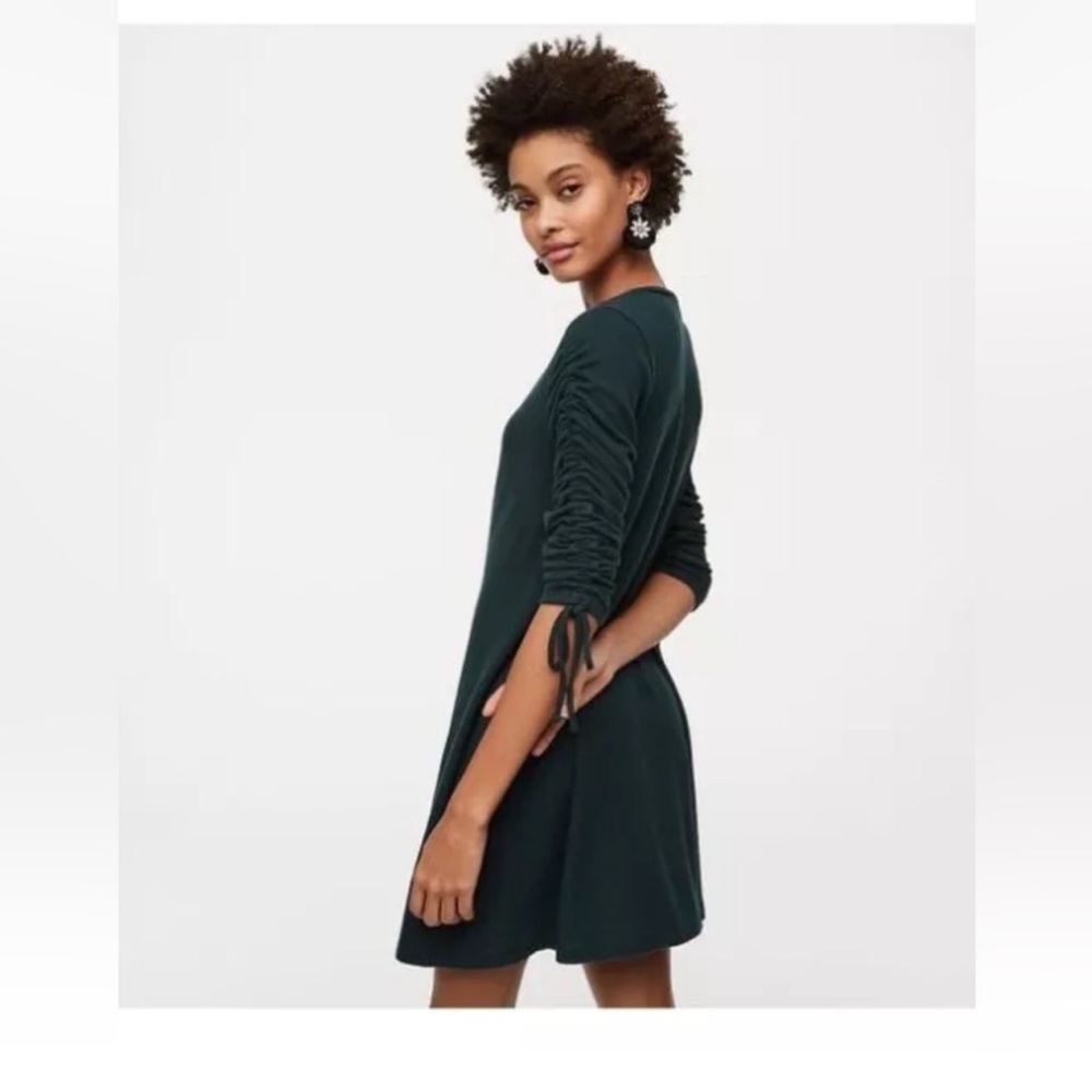 LOFT Ruched Sleeve Sweater Dress